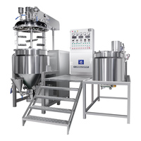Équipement de production cosmétique, émulsifiant sous vide, homogénéisateur, mélangeur en acier inoxydable 50L - 5000L pour crème et lotion