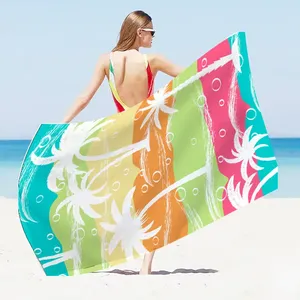 Wholesale Factory Price Super Comfortable Durable Premium Pure Cotton <b>Beach</b> <b>Towel</b> with <b>Pocket</b> - Product Image 3