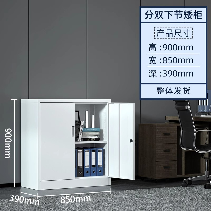 Double-section low cabinet