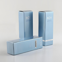 Boîtes d'emballage en papier pliables recyclables personnalisées, impression quadricolore, revêtement UV pour vernis à ongles, huiles cosmétiques, marque OME