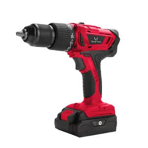 Professional Power Tools 21v Lithium Battery Wireless Power Drills Hand-held Charging Cordless Electric Impact Drill For Wood