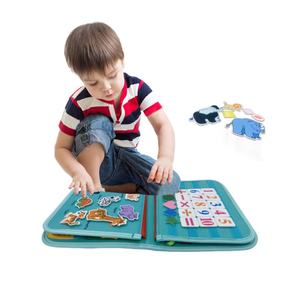 Feutre occupé conseil pour les tout-petits éducatifs Montessori jouets activités pour tout-petits occupé conseil pour <span class=keywords><strong>3</strong></span> 4 5 ans garçons filles - Product Image 3