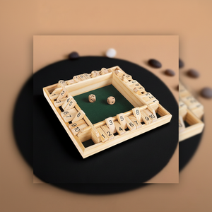 Portable Wooden Shut the Box <b>Game</b> Premium Finish Factory Direct Sale - Product Image 1