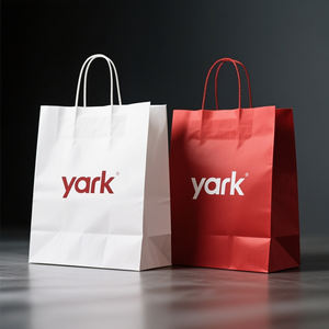 Sacs en papier de luxe personnalisés avec logo, sacs en papier pour cadeaux, sacs en papier pour le shopping avec poignée en ruban - Product Image 3