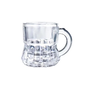 Coreano quente vender 40ml mini cerveja vidro shot óculos caneca de café copo copo com alça copo com alça personalizado