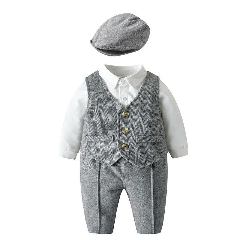 Clothing Kids Set Child Suit Baby Prom Wedding Flower Boys Formal Dress Waistcoat Shirt Shorts Kids Birthday Party Suits For Boy