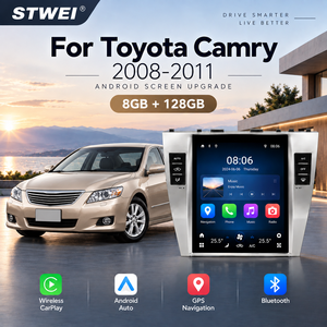 Autoradio Android STWEI 10,4 pouces pour Toyota Camry 2008-2011 8 Go 128 Go CarPlay sans fil Android Auto Navigation GPS - Product Image 1