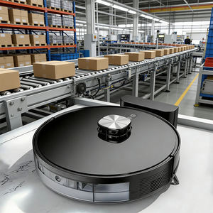 Aspirateur robot intelligent Geerlepol V8 Ultra avec navigation laser, aspiration 3500Pa, filtre HEPA, fonction de nettoyage automatique et de lavage des sols - Product Image 1