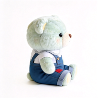 Ours en peluche vert menthe en gros avec col en dentelle, ours en peluche doux et moelleux pour la décoration de chambre