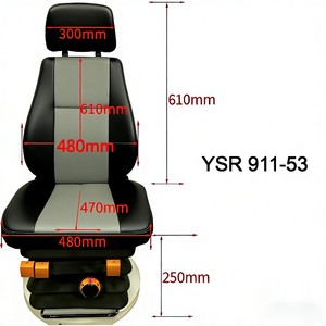 Sièges de conducteur universels semi-lourds pour camions, suspension mécanique, sièges de camion robustes, sièges de camion de transport lourd - Product Image 4