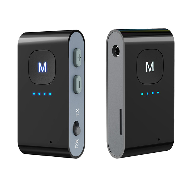 New Design Aux bluetooth Adapter Car Portable Hands-free bluetooth 5.0 Audio Transmitter Receiver BR02