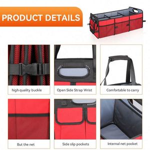Échantillon Gratuit 2023 Nouvelle Boîte de Rangement Pliable et Étanche pour Voiture, Vente en Gros Usine, Organisateur de Coffre de Voiture Robuste - Product Image 5