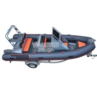 Bateau semi-rigide gonflable en aluminium 580 Deluxe Sport Luxe pour la pêche familiale et les loisirs, durable, pour la navigation en mer, avec RIBS, à vendre
