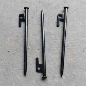 Pointes de barre en acier antirouille piquets de sol pour tente de camping randonnée clous en acier pour les aventures en plein air - Product Image 6