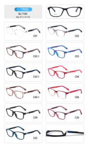 超軽量フレーム目の保護眼鏡Tr90子供用光学眼鏡ポータブル - Product Image 2