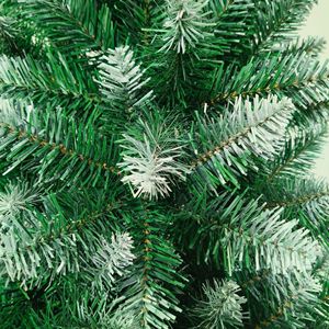 Vente directe d'usine, arbre de Noël artificiel de haute qualité de 6 pieds, décorations de Noël d'extérieur avec effet neige - Product Image 2