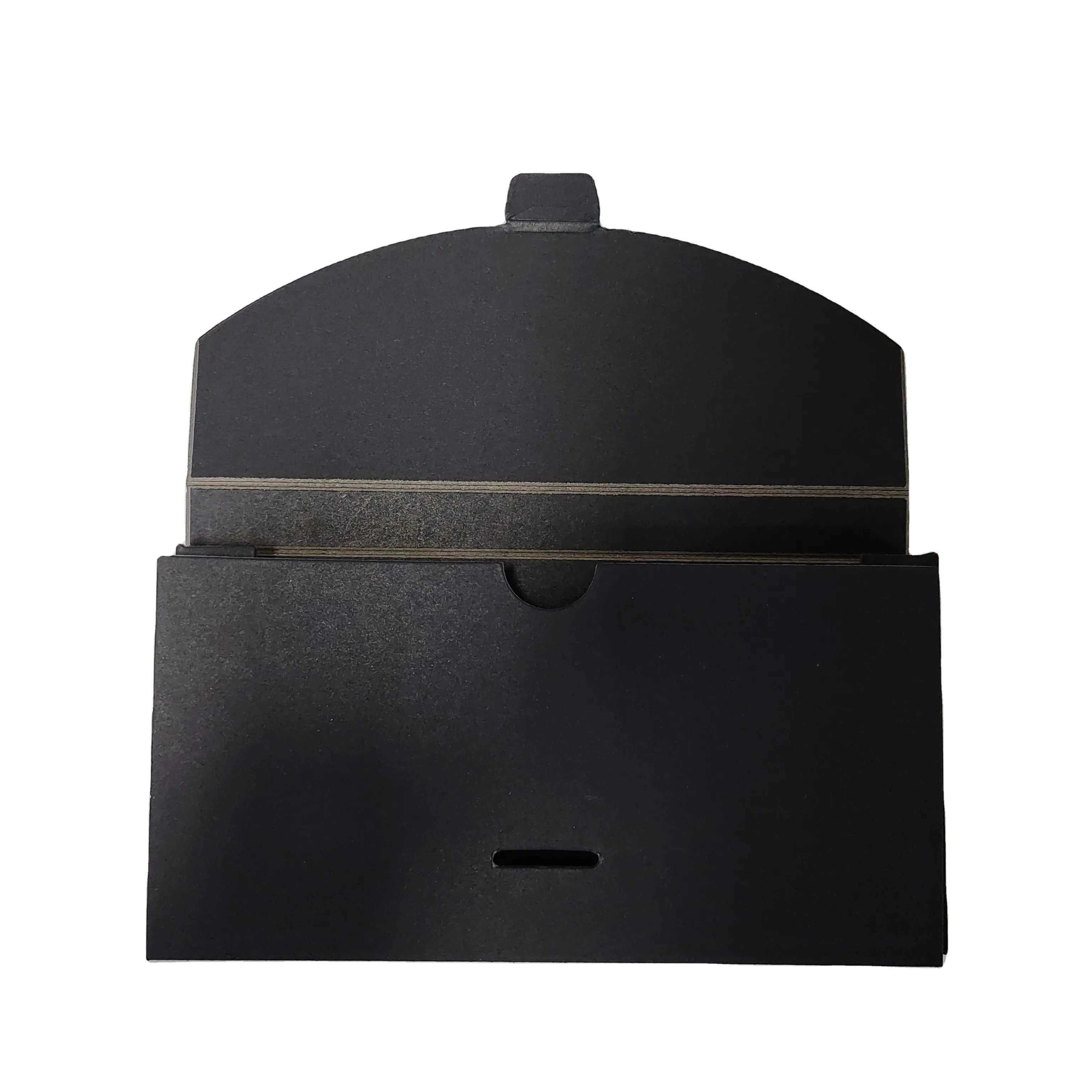Boîte de papier noire recyclable pliable à bas prix personnalisable en usine pour protecteur d'écran