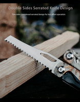 GHK15 Pince multitool pliante 17-en-1 en acier inoxydable 420 Outil de bricolage multifonctionnel personnalisable OEM