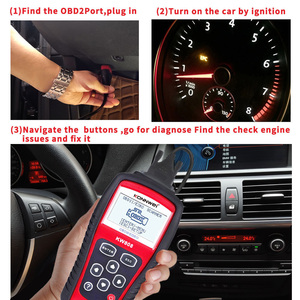 Scanner de diagnostic OBDII de voiture de véhicule universel KONNWEI avec imprimante de mise à niveau - Product Image 2