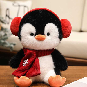 In Stock Christmas Penguin Plush <b>Toy</b> Cartoon Furry Plush <b>Toys</b> Multi Size Stuffed Animal <b>Toys</b> <b>Crane</b> Machine Arcade for Girls - Product Image 1