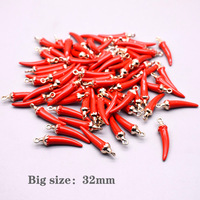 Pendentifs et Breloques Poivron Rouge en Alliage Métallique, Plusieurs Tailles, pour Fabrication de Bijoux, DIY Colliers, Bracelets et Accessoires