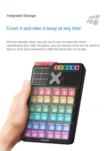 Giiker Sudoku thông minh Bốn hoặc sáu cung điện tư duy toán học thang đào tạo trò chơi số trẻ em Đồ chơi câu đố điện tử - Product Image 2