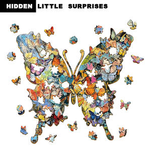 Boîte à monnaie en bois 3D et boîte en bois personnalisée - Puzzles en bois et ensemble de jouets de <span class=keywords><strong>puzzle</strong></span> interactifs - Product Image 3