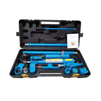Cric de corps hydraulique de 10 tonnes kit d'alimentation porta ensemble de cric d'outils de réparation automatique multifonction kit de réparation de cadre de carrosserie automatique hydraulique