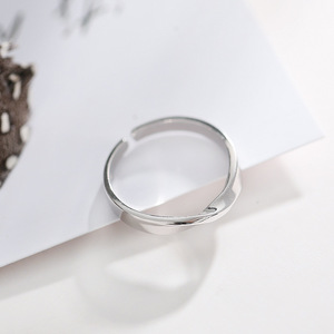 Anillo Mobius Unisex con incrustaciones <span class=keywords><strong>de</strong></span> concha, diseño <span class=keywords><strong>de</strong></span> nicho personalizado, <span class=keywords><strong>puente</strong></span> <span class=keywords><strong>de</strong></span> suspiro, anillo <span class=keywords><strong>de</strong></span> dedo índice abierto <span class=keywords><strong>de</strong></span> Plata <span class=keywords><strong>de</strong></span> Ley 925, modelo R91 - Product Image 2