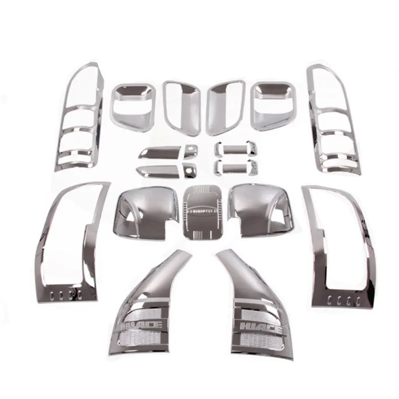 Dag para Toyota Hiace 2005-2015 exterior de coche reparación es especial ABS cromado trim accesorios cuerpo kit