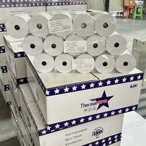 Rollos de Papel Térmico Impermeables Sin BPA de 57*50 (100% Pulpa de Madera) para Recibos de Caja Registradora y Etiquetas de Embalaje POS - Marca Personalizada - Product Image 2