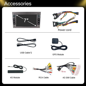 Autoradio 7 pouces pour Opel Astra H J Vectra Vauxhall Antara Zafira Corsa C D Vivaro Meriva Veda, autoradio Android Auto, Carplay - Product Image 4