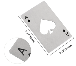 Ouvre-bouteille fin format carte de crédit en acier inoxydable, multi-outil porte-clés, gadget de survie plat pour portefeuille, voyage et EDC - Product Image 3