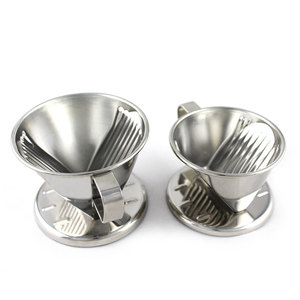 ชุดกรองกาแฟแบบดริปสแตนเลสสีโรสโกลด์ 3 รู พร้อมถ้วยกรอง - Product Image 6