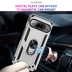 Coque de protection antichoc pour Google <span class=keywords><strong>Pixel</strong></span> 9Pro XL 9 8Pro 8A 8 7Pro 7A 7 6Pro 6A 6 5A 5 <span class=keywords><strong>4A</strong></span> 4 3A XL 5G avec anneau métallique - Product Image 3