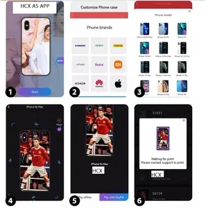 חדש סיטונאי A5 נייד טלפון סלולרי מקרה מדפסות App לפעול מערכת קל DIY חכם UV מדפסת באינטרנט הדפסת כיסוי