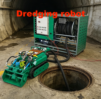 Robot de dragage télécommandé pour le nettoyage des canalisations d'égout urbaines