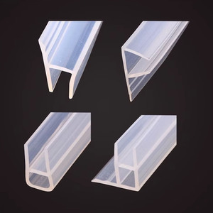 Tira de sellado de silicona tipo H para puertas de <span class=keywords><strong>ducha</strong></span>, cabina de <span class=keywords><strong>ducha</strong></span>, puerta de vidrio, tira de sellado en forma de H, tira de sellado a prueba de viento, venta al por mayor - Product Image 3