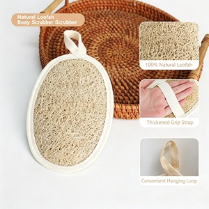 <span class=keywords><strong>Éponge</strong></span> de bain exfoliante naturelle double face en loofah 100% végétale, exfoliant corporel et facial en loofah naturel, <span class=keywords><strong>éponge</strong></span> <span class=keywords><strong>luffa</strong></span> - Product Image 3