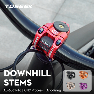 TOSEEK Mtb <strong>bicycle</strong> stem 31.8mm bar Diameter 28.6mm Fork Steerer 0 Degree <strong>Light</strong> <strong>Fitting</strong> for Mountain Bike Build and Modification - Product Image 3
