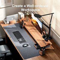 Organisateur de bureau en bois personnalisé avec tiroir pour la maison et le bureau, plateau organisateur en noyer pour clés, stylos, montres