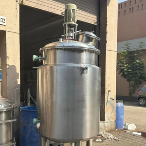 Stainless Steel <b>Jacketed</b> Mixing Tank 500L Vertical Agitator Industrial Vessel with Heating Function Material Stainless - Product Image 4