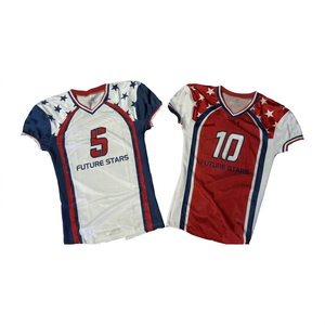 Camiseta de Fútbol Americano de Manga Corta, Transpirable, Hecha a Medida, Talla Grande, de Alta Calidad, Venta Caliente - Product Image 1
