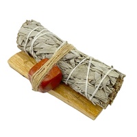 Vente en gros de pierres roulées de cristal de guérison naturelle, sauge blanche, Palo Santo, bâtonnets d'encens pour l'aromathérapie
