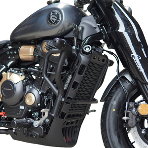Nouvelle barre de protection moteur Zongshen <span class=keywords><strong>Cyclone</strong></span> RA600 en acier au carbone, pare-chocs anti-chute noir épais pour moto tout-terrain/route/usage mixte - Product Image 2