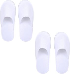 Fournitures de luxe pour chambres d'hôtel : Chaussons de spa blancs, design et matériaux personnalisables, diverses impressions, sans plastique, pour la maison - Product Image 1
