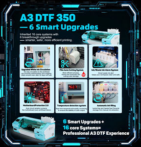Impresora DTF FCOLOR de 7 Colores <span class=keywords><strong>para</strong></span> Cualquier Tejido, Impresora DTF A3 Dual Xp600 con Máquina de Polvo Agitador - Product Image 5