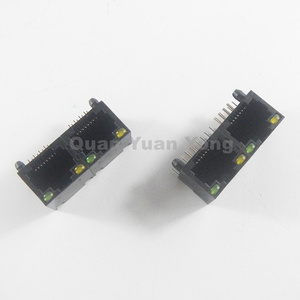 ขั้วต่อแบบจุ่มใหม่ดั้งเดิม RJ45 1X2 LED <span class=keywords><strong>56</strong></span> + ตัว - Product Image 2
