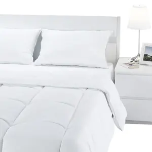 Không gây dị ứng bông bìa mềm polyester xuống thay thế sợi điền trắng quilts giường quilts Fluffy Comforter