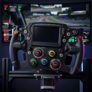 Volante de Fórmula de Aluminio con Pantalla LED de RPM, Compatible con Base de Accionamiento Directo, Simulador de Carreras, Volante para Juegos de PC - Product Image 1